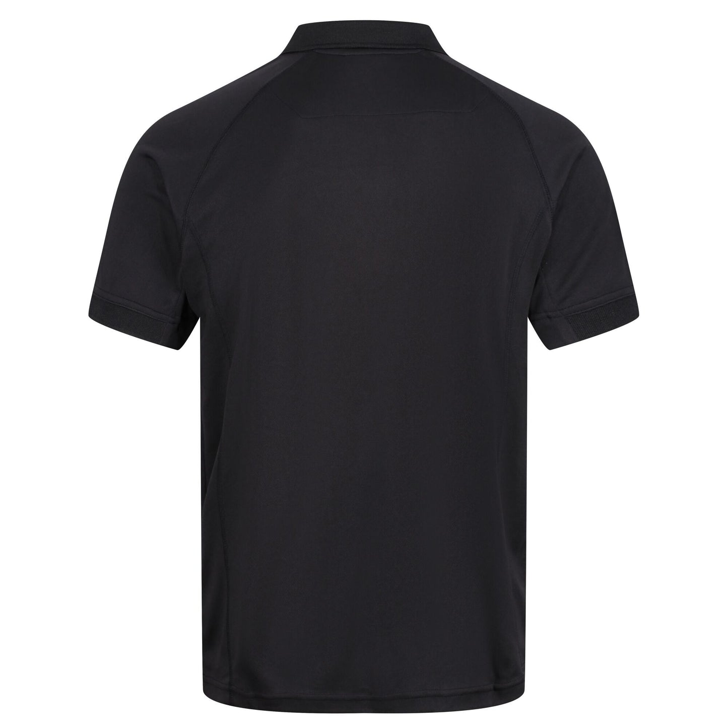 Black - Back - Regatta Professional Mens Coolweave Short Sleeve Polo Shirt
