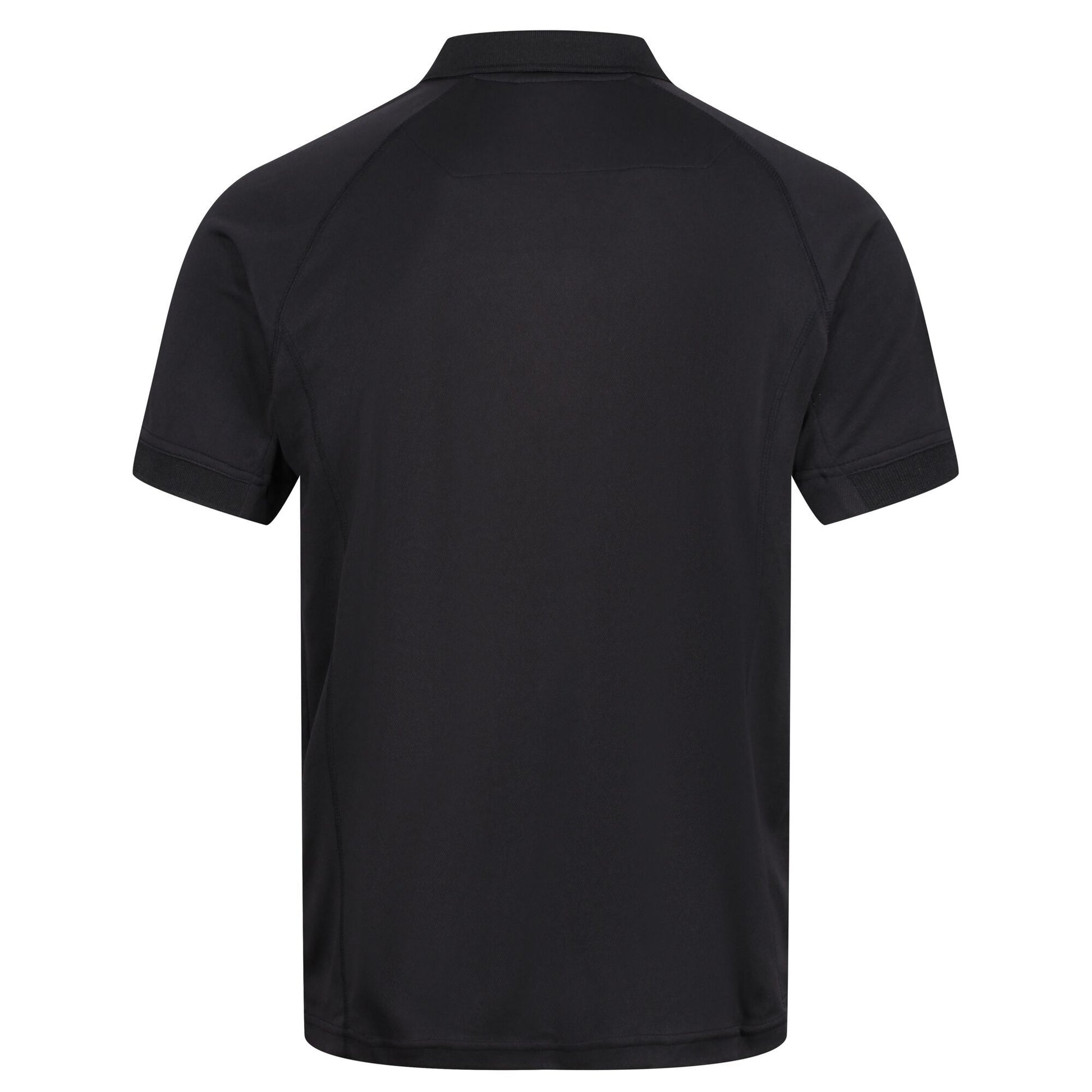 Black - Back - Regatta Professional Mens Coolweave Short Sleeve Polo Shirt