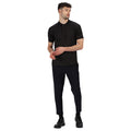 Black - Pack Shot - Regatta Professional Mens Coolweave Short Sleeve Polo Shirt