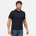 Navy - Back - Regatta Professional Mens Coolweave Short Sleeve Polo Shirt