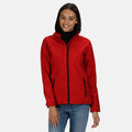 Classic Red-Black - Back - Regatta Womens-Ladies Octagon II Waterproof Soft Shell Jacket