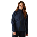 Navy-Seal Grey - Side - Regatta Womens-Ladies Octagon II Waterproof Soft Shell Jacket