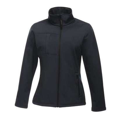 Navy-Seal Grey - Front - Regatta Womens-Ladies Octagon II Waterproof Soft Shell Jacket