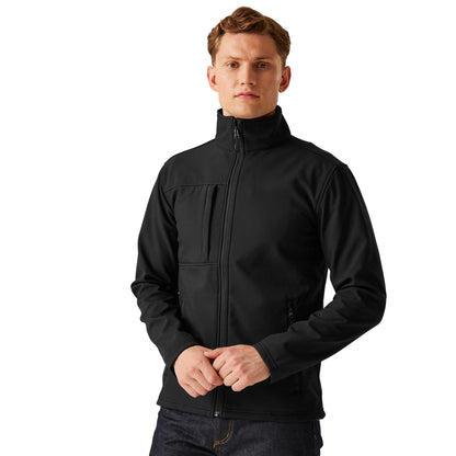 Black-Black - Side - Regatta Professional Mens Octagon II Waterproof Softshell Jacket