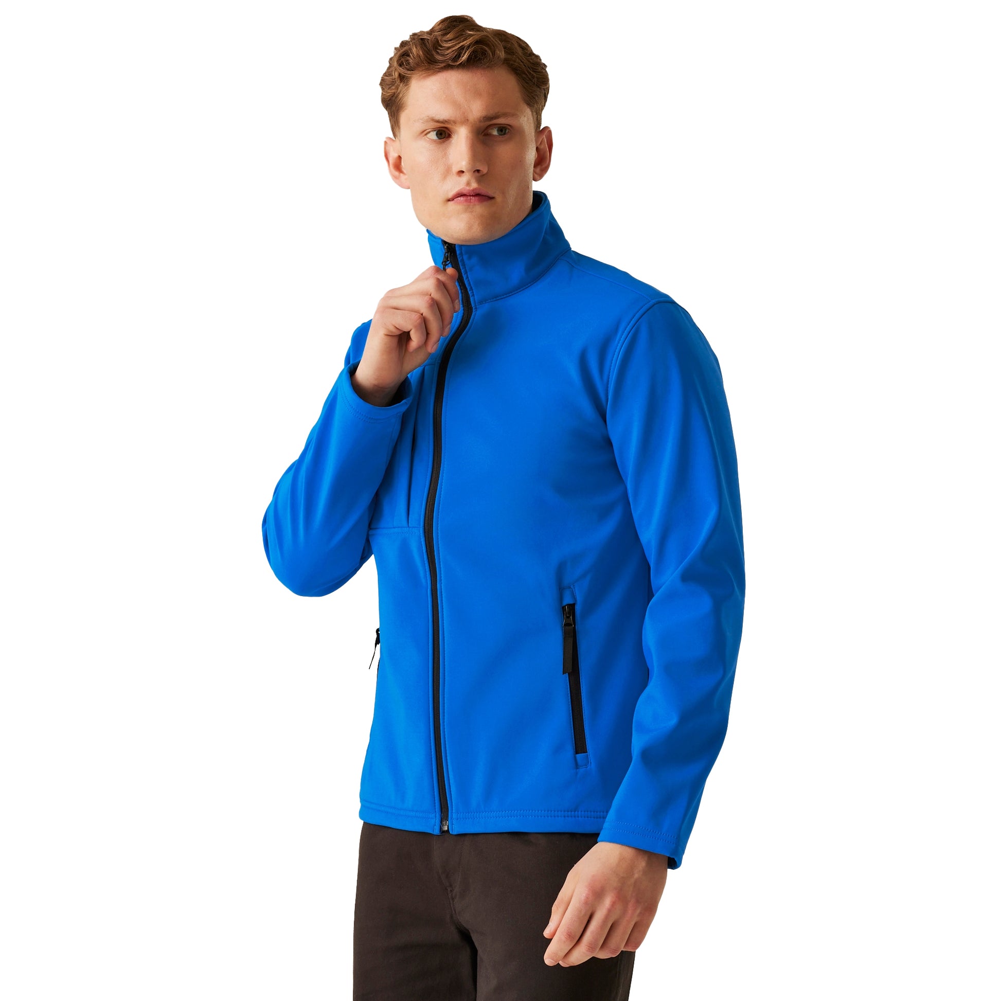 Oxford Blue-Black - Side - Regatta Professional Mens Octagon II Waterproof Softshell Jacket