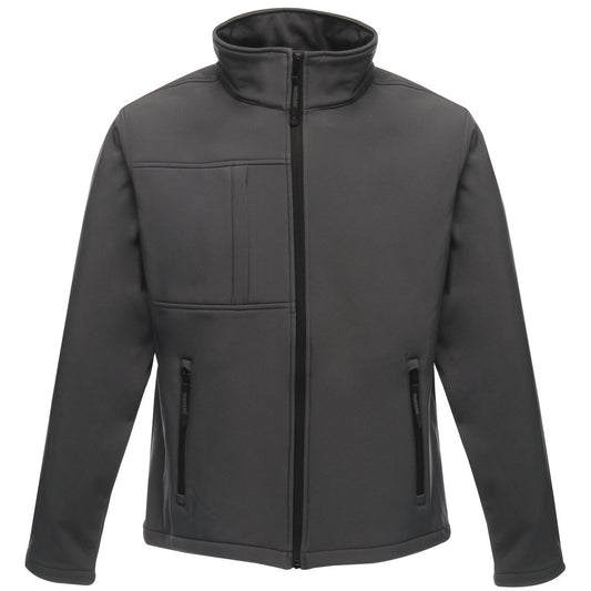 Seal Grey-Black - Front - Regatta Professional Mens Octagon II Waterproof Softshell Jacket