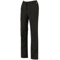 Black - Back - Regatta Great Outdoors Womens-Ladies Fenton Softshell Walking Trousers