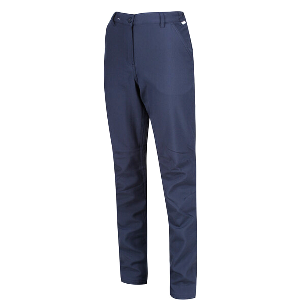 Navy - Back - Regatta Great Outdoors Womens-Ladies Fenton Softshell Walking Trousers