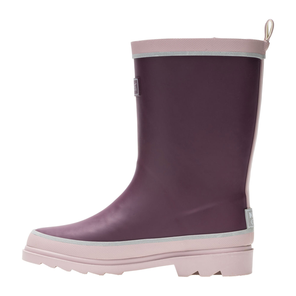 Fig-Powder Lilac - Side - Regatta Great Outdoors Childrens-Kids Foxfire Wellington Boots