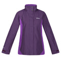 Dark Aubergine-Purple Sapphire - Front - Regatta Great Outdoors Womens-Ladies Daysha Waterproof Shell Jacket