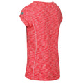 Neon Pink-White - Back - Regatta Great Outdoors Womens-Ladies Hyperdimension Short Sleeve T-Shirt
