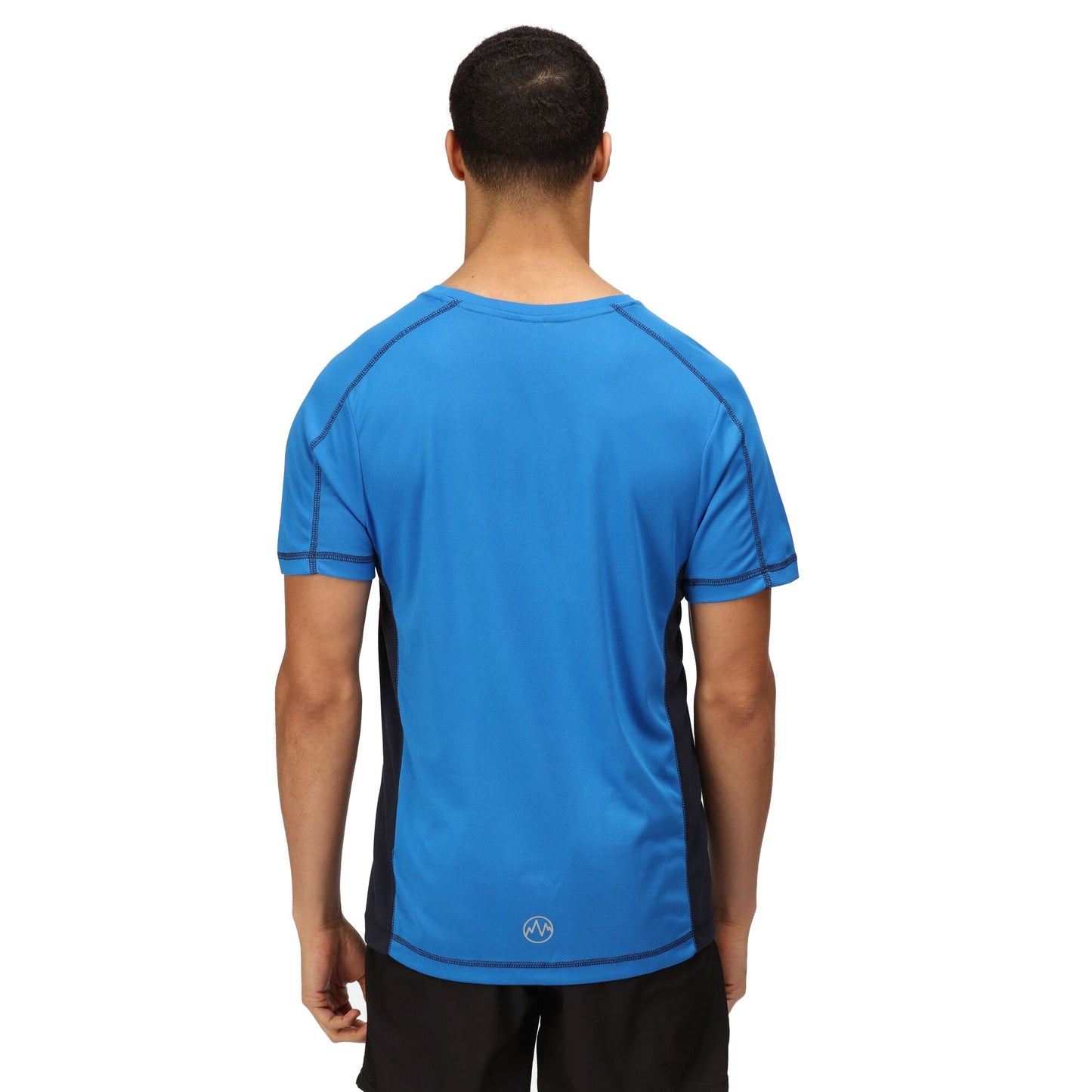Oxford Blue-Navy - Side - Regatta Activewear Mens Beijing Short Sleeve T-Shirt