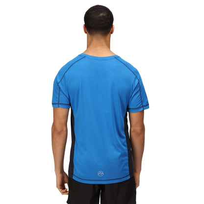 Oxford Blue-Navy - Side - Regatta Activewear Mens Beijing Short Sleeve T-Shirt