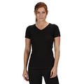 Black-Black - Back - Regatta Activewear Womens Beijing Short Sleeve T-Shirt