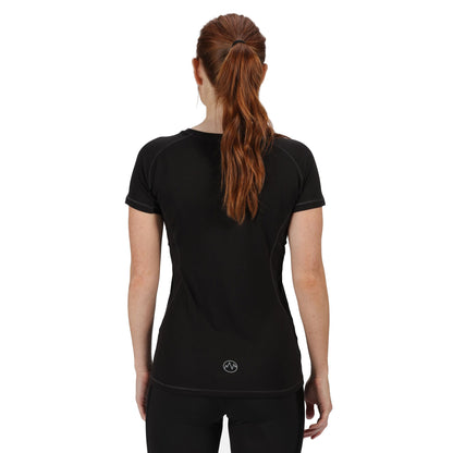 Black-Black - Side - Regatta Activewear Womens Beijing Short Sleeve T-Shirt