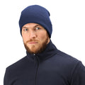 Navy - Side - Regatta Standout Adults-Unisex Axton Cuffed Beanie