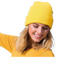 Bright Yellow - Side - Regatta Standout Adults-Unisex Axton Cuffed Beanie