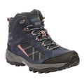 Navy-Ash Rose - Front - Regatta Great Outdoors Womens-Ladies Lady Clydebank Waterproof Hiking Boots