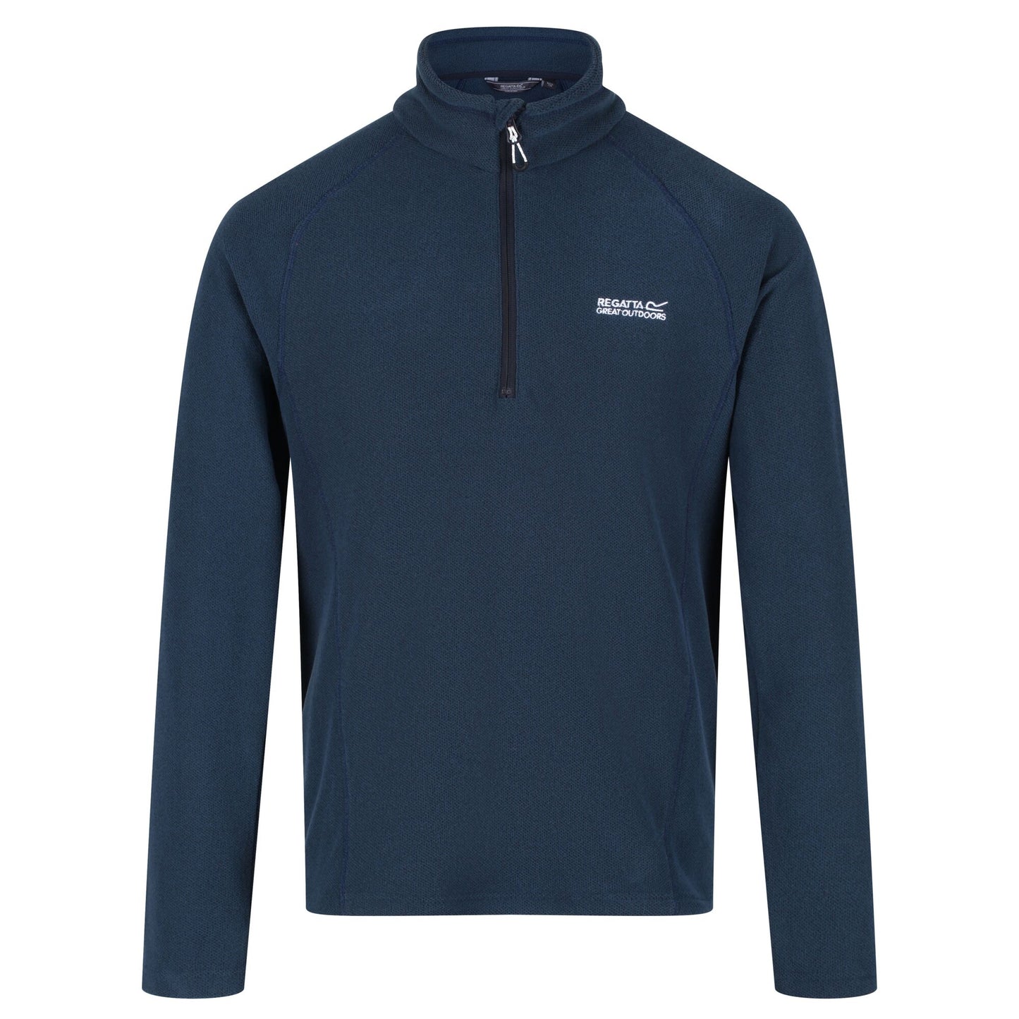 Moonlight Denim - Front - Regatta Great Outdoors Mens Kenger Half Zip Honeycomb Fleece