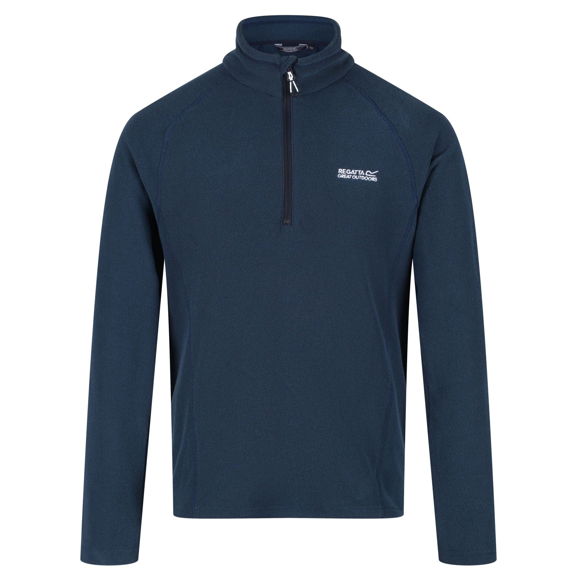 Moonlight Denim - Front - Regatta Great Outdoors Mens Kenger Half Zip Honeycomb Fleece