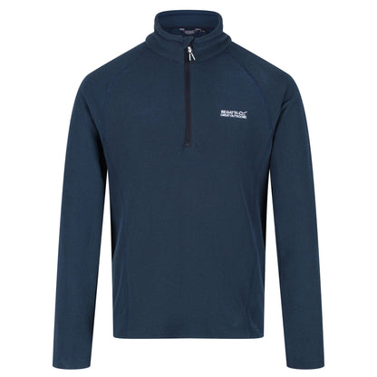 Moonlight Denim - Front - Regatta Great Outdoors Mens Kenger Half Zip Honeycomb Fleece