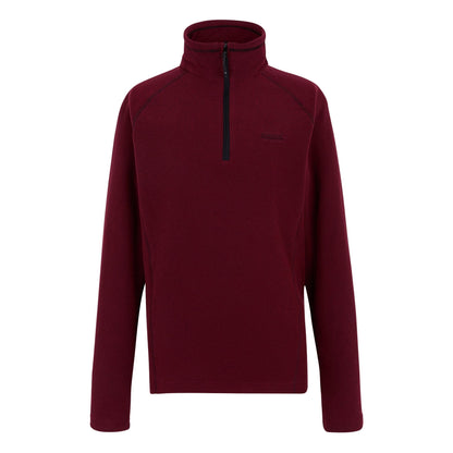 Dark Maroon - Front - Regatta Great Outdoors Mens Kenger Half Zip Honeycomb Fleece