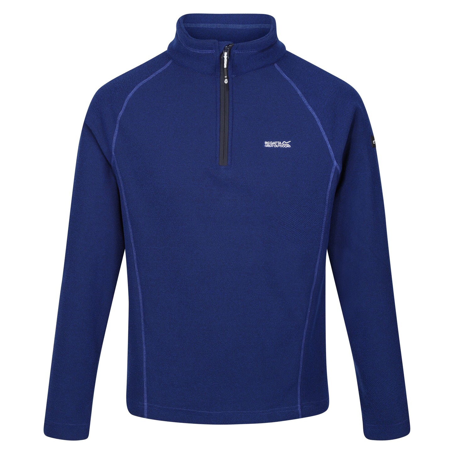 New Royal - Front - Regatta Great Outdoors Mens Kenger Half Zip Honeycomb Fleece