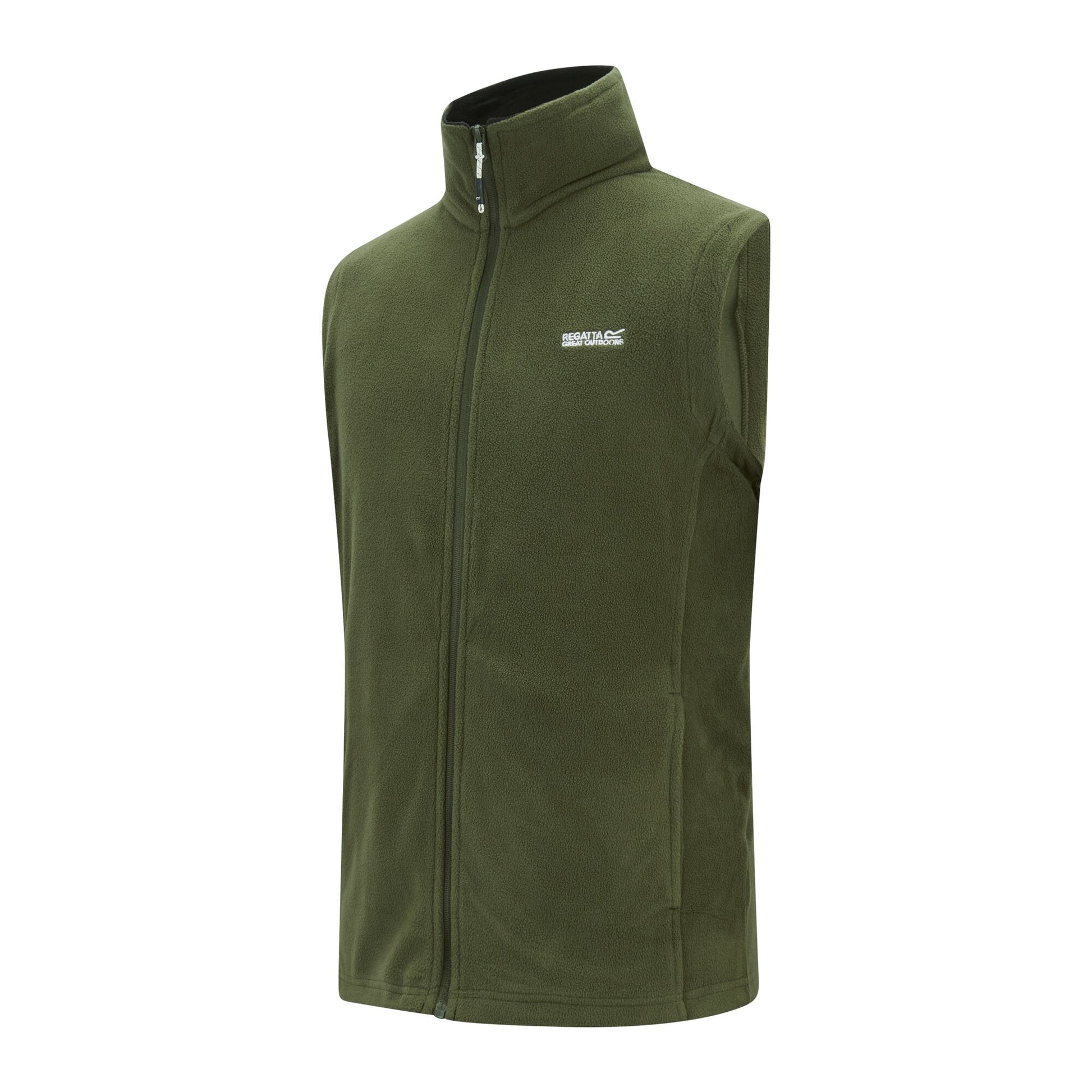 Dark Khaki - Side - Regatta Great Outdoors Mens Tobias Bodywarmer Gilet