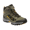 Dark Khaki-Gold - Front - Regatta Great Outdoors Mens Kota Mid Walking Boot