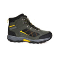 Dark Khaki-Gold - Back - Regatta Great Outdoors Mens Kota Mid Walking Boot