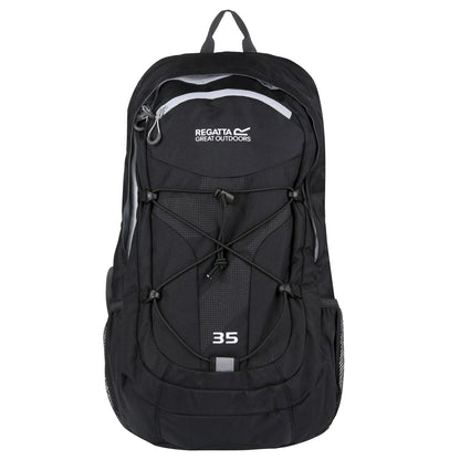 Black-Light Steel - Front - Regatta 35 Litre Atholl II Backpack