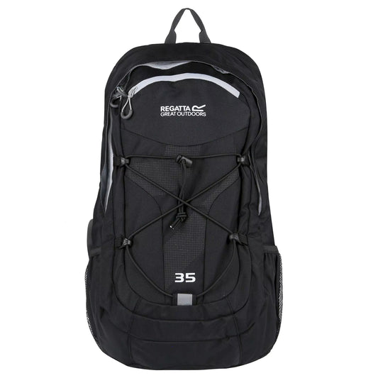 Black-Light Steel - Front - Regatta 35 Litre Atholl II Backpack
