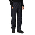 Navy - Side - Regatta Mens Waterproof Breathable Linton Trousers