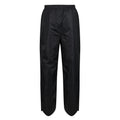 Black - Back - Regatta Mens Waterproof Breathable Linton Trousers