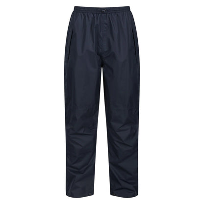 Navy - Front - Regatta Professional Mens Waterproof Breathable Trousers