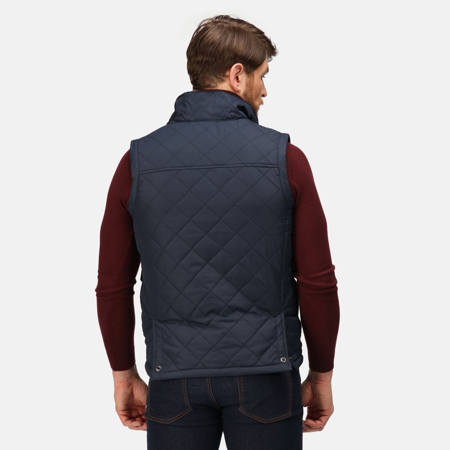 Navy - Side - Regatta Professional Mens Quilted Body Warmer