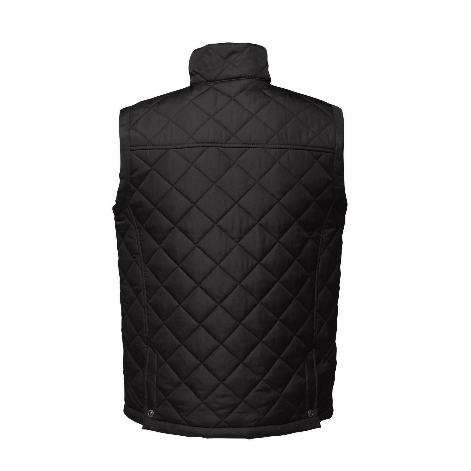 Black - Back - Regatta Professional Mens Quilted Body Warmer