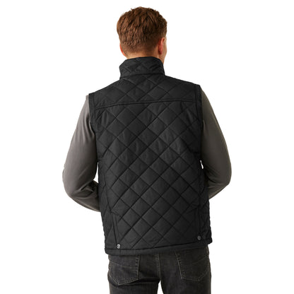Black - Lifestyle - Regatta Professional Mens Quilted Body Warmer
