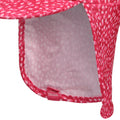 Pink Fusion Animal - Side - Regatta Great Outdoors Childrens-Kids Sun Protection Cap