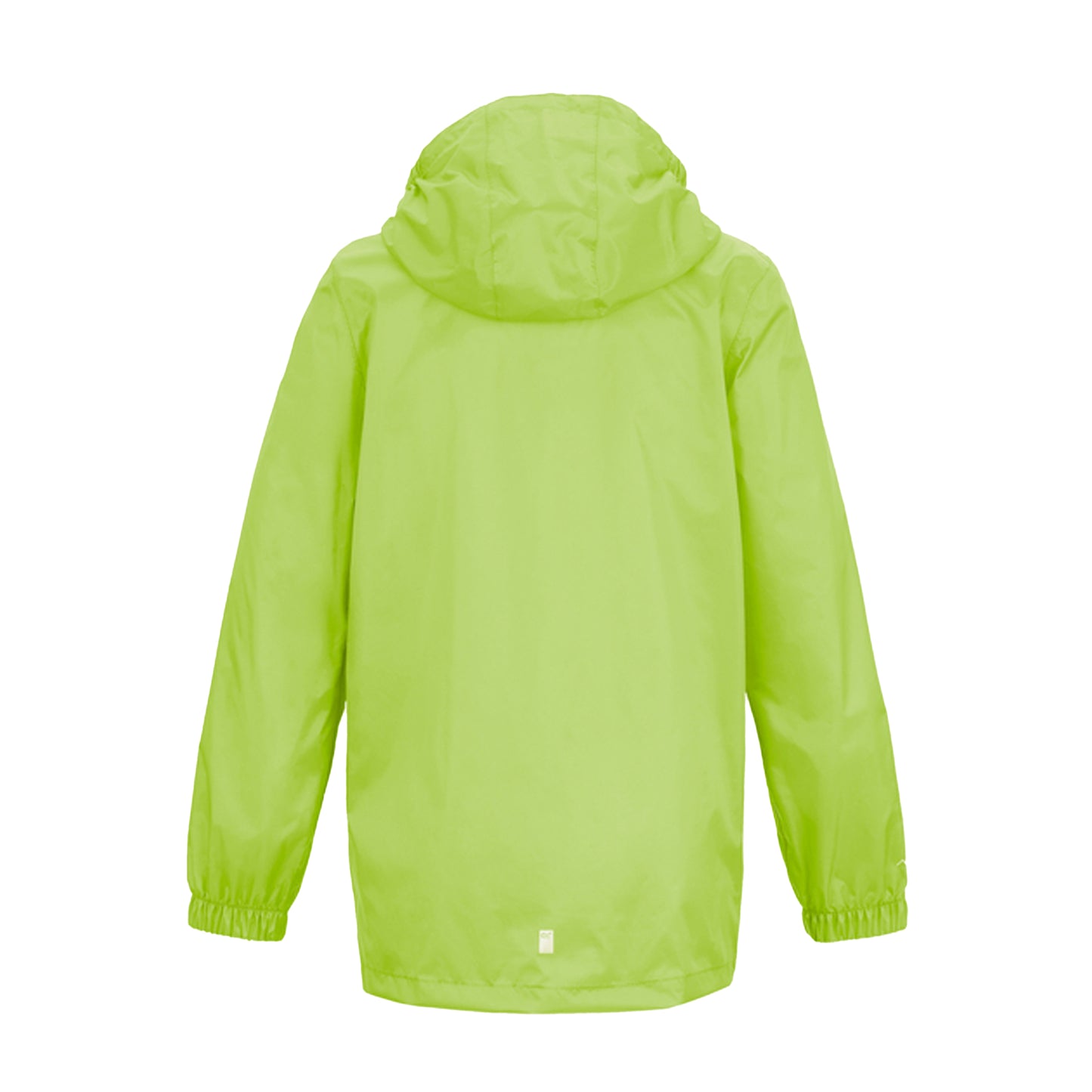 Sharp Green - Back - Regatta Great Outdoors Childrens-Kids Pack It Jacket III Waterproof Packaway Black