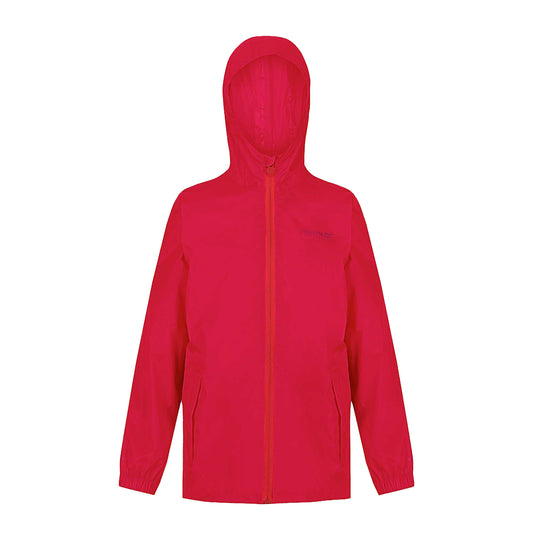 Cabaret - Front - Regatta Great Outdoors Childrens-Kids Pack It Jacket III Waterproof Packaway Black