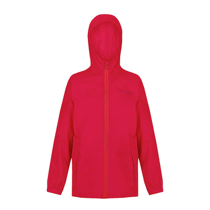 Cabaret - Front - Regatta Great Outdoors Childrens-Kids Pack It Jacket III Waterproof Packaway Black