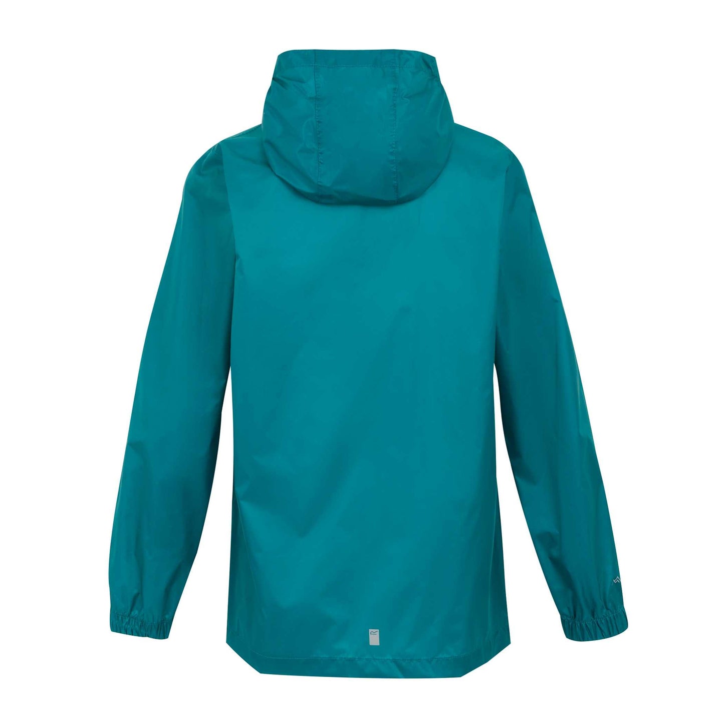 Exotic Plume-Icy Morn - Back - Regatta Great Outdoors Childrens-Kids Pack It Jacket III Waterproof Packaway Black