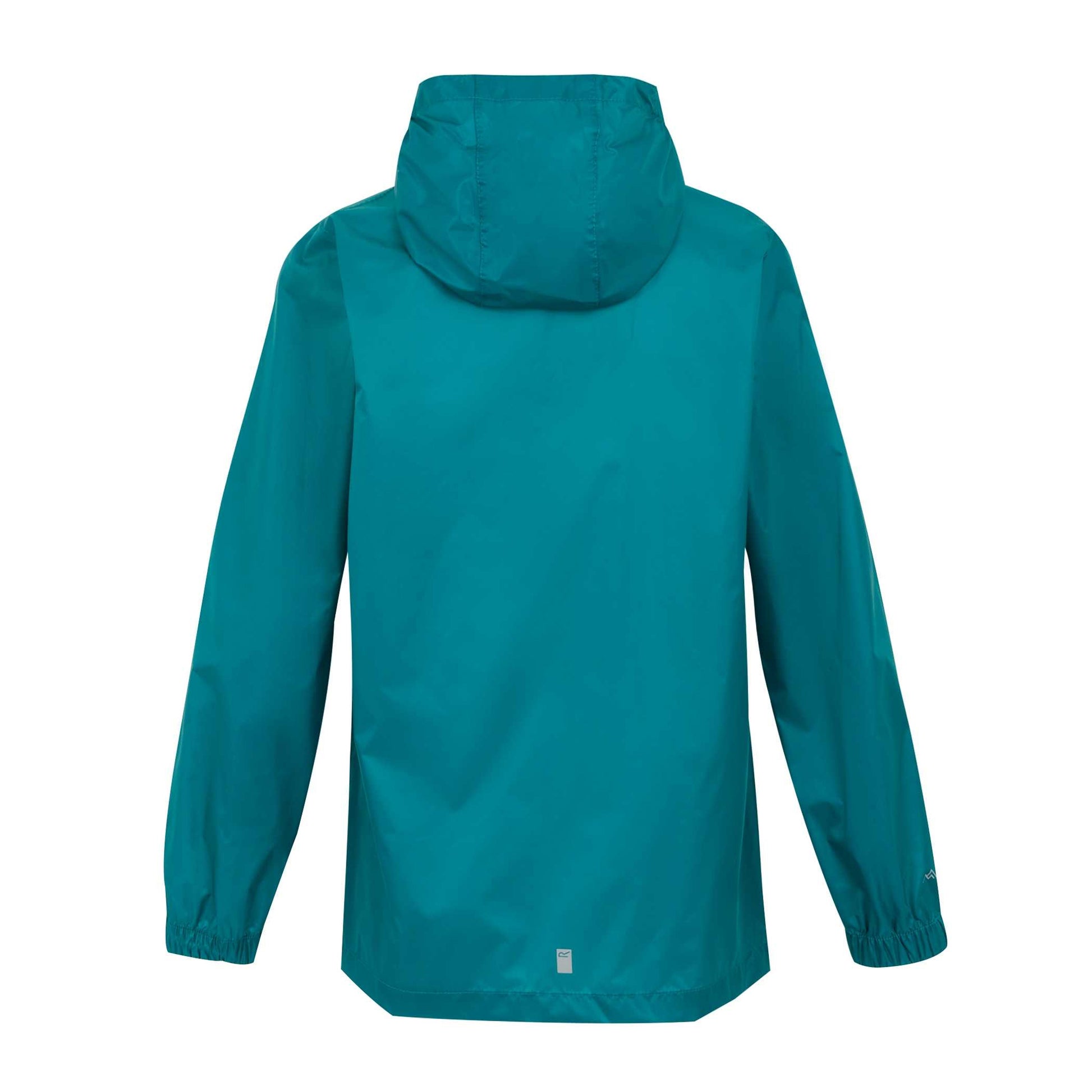 Exotic Plume-Icy Morn - Back - Regatta Great Outdoors Childrens-Kids Pack It Jacket III Waterproof Packaway Black