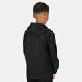 Black - Lifestyle - Regatta Great Outdoors Childrens-Kids Pack It Jacket III Waterproof Packaway Black