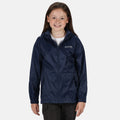 Midnight - Side - Regatta Great Outdoors Childrens-Kids Pack It Jacket III Waterproof Packaway Black