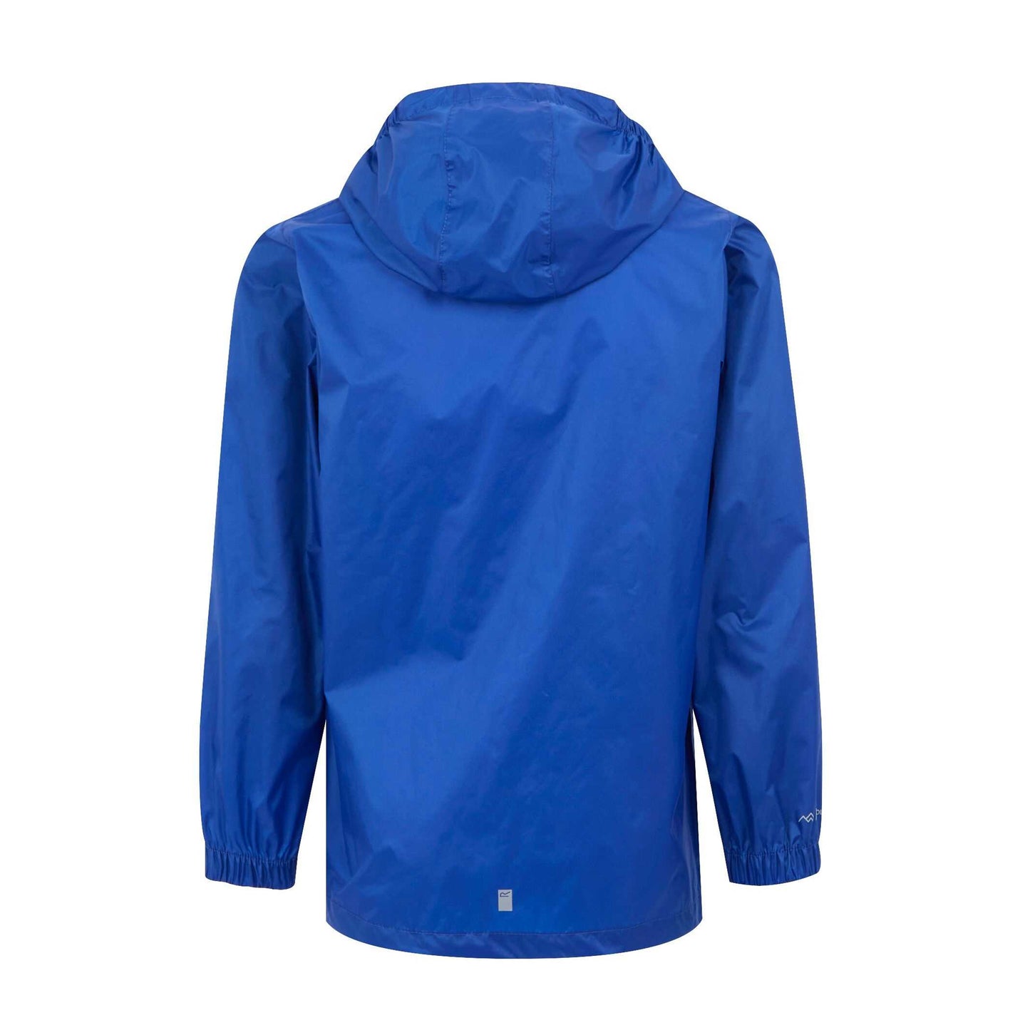 Olympian Blue-Elysium Blue - Back - Regatta Great Outdoors Childrens-Kids Pack It Jacket III Waterproof Packaway Black