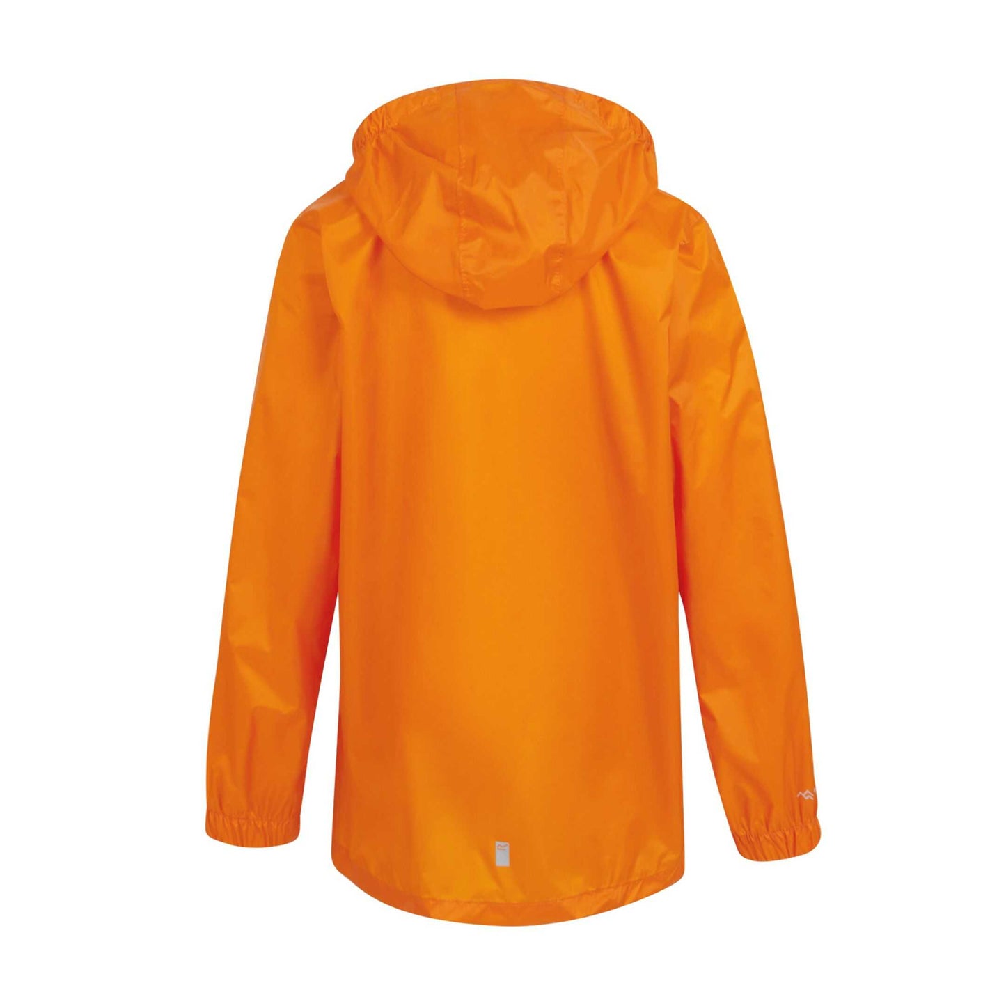 Persimmon - Back - Regatta Great Outdoors Childrens-Kids Pack It Jacket III Waterproof Packaway Black