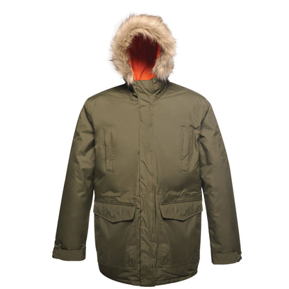Dark Khaki - Front - Regatta Professional Mens Classic Parka Jacket