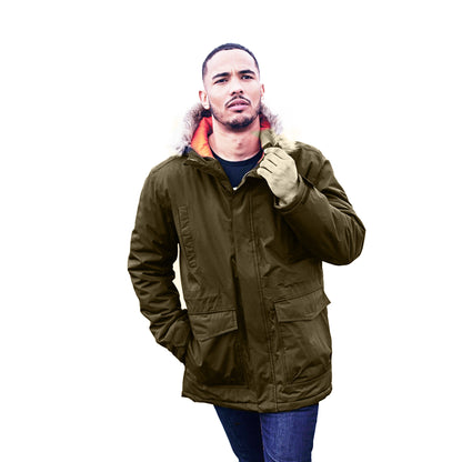 Dark Khaki - Side - Regatta Professional Mens Classic Parka Jacket